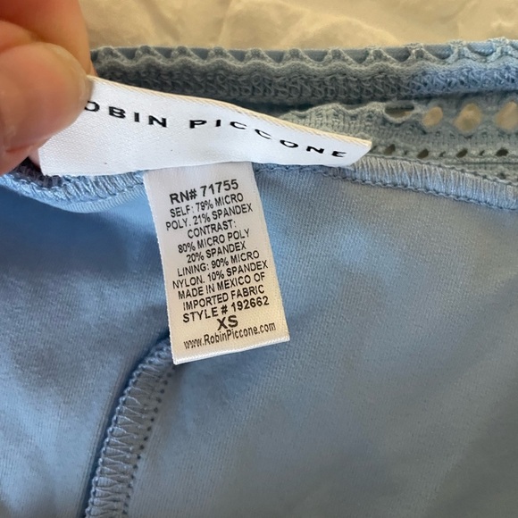 Robin Piccone Perla pacific blue textured bikini bottom - Picture 5 of 7